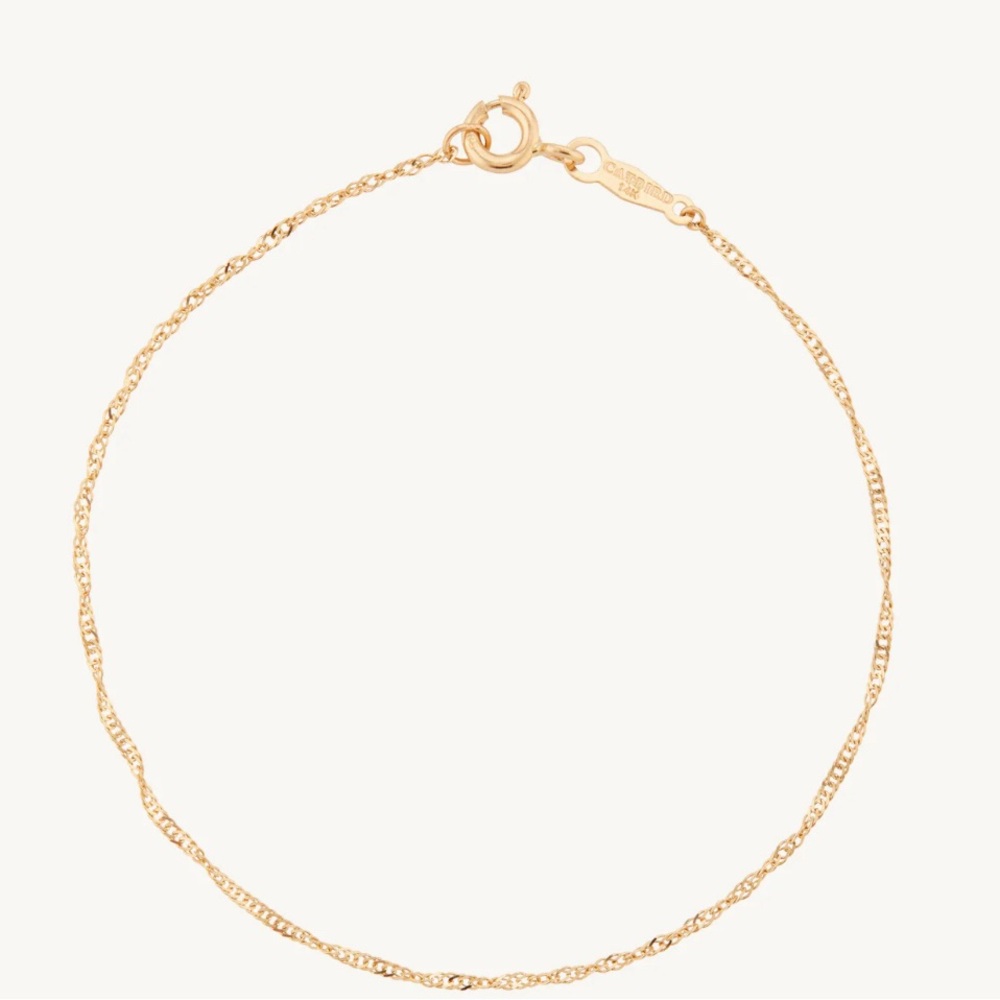 Catbird Sweet Nothing chain bracelet, 6.5”